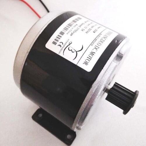 300w Dc 24v / high speed brush motor with belt pulley ,brush motor for electric tricycle, Electric Scooter motor, MY1016