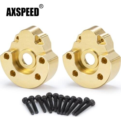 AXSPEED Brass Heavy Front/Rear Axle Counterweight Cover Knuckle for Redcat GEN8 1/10 RC Rock Crawler Car Parts Accessories
