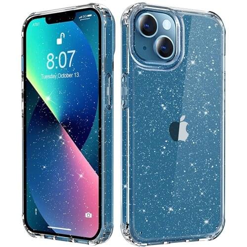 Shining Glitter Powder Phone Cases For iPhone 12 Mini 11 Pro 11Pro Max X XR XS 6 6S 7 8 Plus SE 2020 Transparent Soft Back Cover