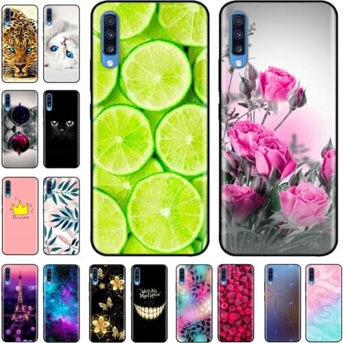 For Samsung A70 A705F Case Cover Soft Pattern Phone Case For Samsung Galaxy A70 A 70 2019 Silicone Case Bumper Coque Back Cover