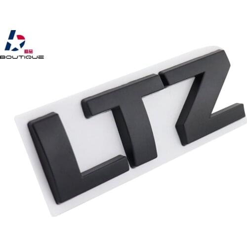 Black LTZ Letters for Captiva Malibu Silverado Tahoe Emblem Badge Sticker