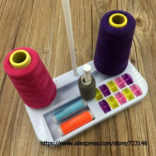 Thread Multiple 3 Spool Holder Stand Rack Sew Quilting for Home Sewing Machine Spool Stand Holder for bernina pfaff singer juki