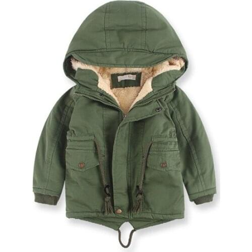 Children Winter Outdoor Fleece Jackets For Boys Clothing Hooded Warm Outerwear Windbreaker Baby Kids Thin Coats