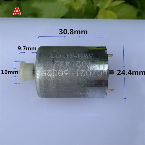 JOHNSON Micro 370 Carbon Brush Motor DC 6V 9V 12V 6250RPM Medium Speed Pulley Motor Printer Toy Car Ship Model