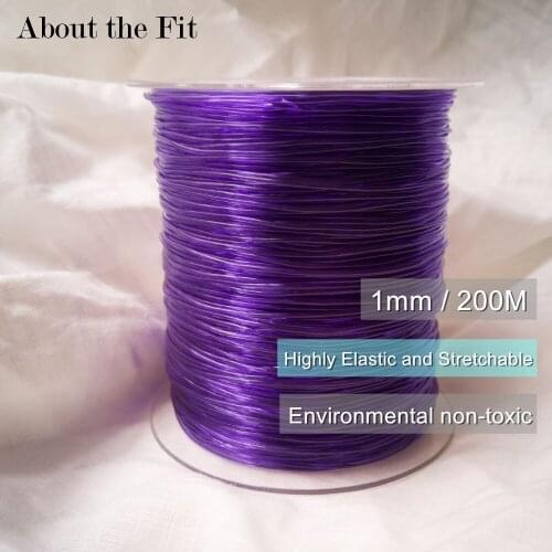 About the Fit 1.0mm 200M Crystal Elastic Threads Stretch Strings Beading Cords DIY Jewelry Accessories Crafting Lacing Findings