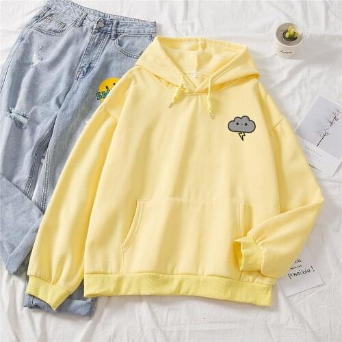 Merry Pretty Oversized Korean Hoodie Women Cute Cartoon Casual Long Sleeve Pullover Tops Streetwear Sweatshirt Sudadera Mujer