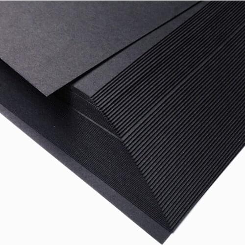 50pcs in/ A4 size 21x29.7cm Kraft/Black card paper 200/250/300/400gsm gift packing cardboard DIY model wedding party decorations