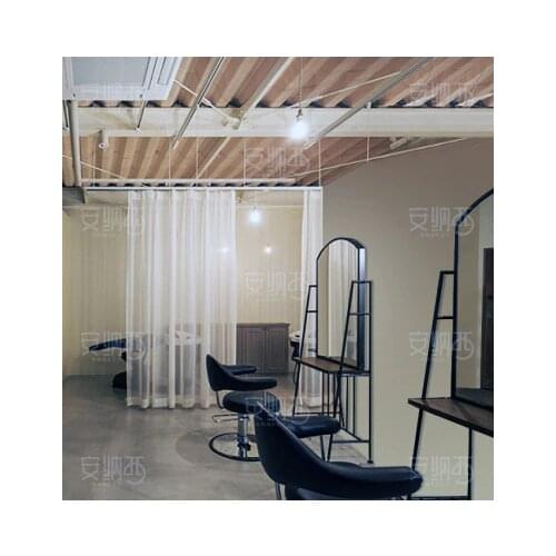 Creative beauty salon mirror stage simple salon single and double sided floor mirror Tieyi barber shop mirror
