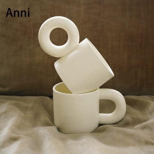 Creativity Ink Dots Embellishment Cups Nordic Modern Ceramic Solid Color Coffee Cup Coffee Table Desktop Mug Home Decoration