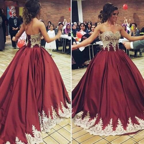 Burgundy Lace Quinceanera Dresses Ball Gown Sweetheart Tulle Prom Debutante Sixteen 15 Sweet 16 Dress vestidos de 15 anos