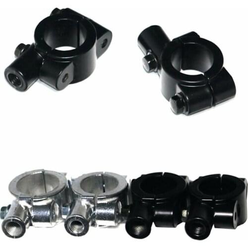 LMoDri Motorcycle 7/8" HandleBar Mirror Mount Holder Rear View Mirrors Adapter Bracket ATV Scooter 10mm/8mm Thread Aluminum