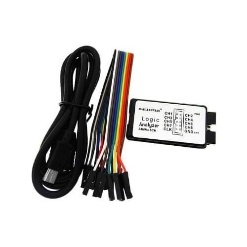 5pcs New Arrival USB Logic Analyzer 24M 8CH, MCU ARM FPGA DSP debug tool
