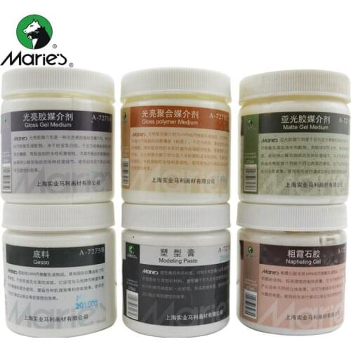 Marley акриловые краски Medium agent Leveling glue Bright glue Base material Shaping paste paint Art special acrylic paint