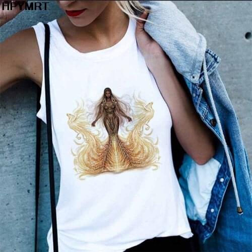Sexy Vest Elegant Girl Printed New Summer Tank Tops Women Fashion Fun Graphics Lady Streetwear Female Sleeveless Tee Top Clothes