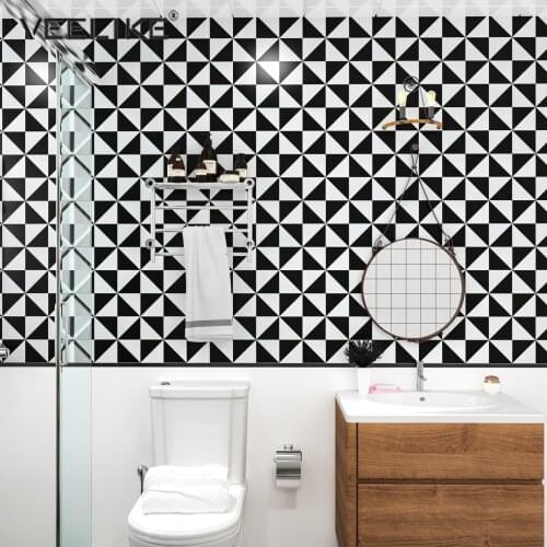 Minimalist Style Self Adhesive Panels Bathroom Waterproof Floor Wall Stickers Kitchen Backsplash Tiles Peel and Stick Home Decor