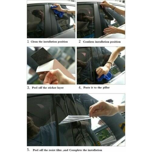 8Pcs Set Pillar Posts For Nissan Sentra 2020 2021 PC Plastic Waterproof