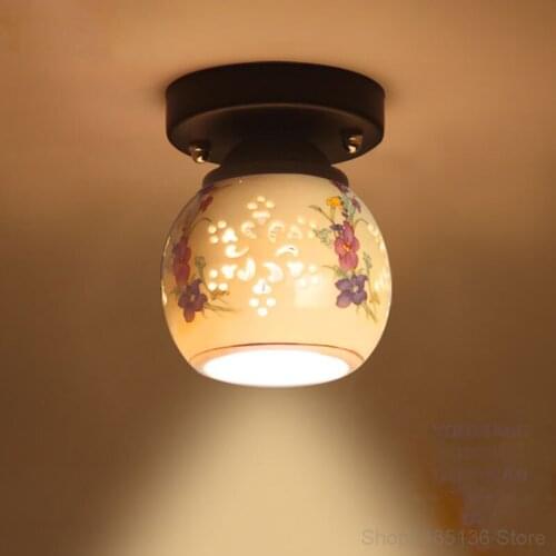 Modern Ceramic Ceiling Lamp Living Room Ceiling Lighting Nordic Led Ceiling Lights Home Art Decor Bedroom Stairs Hanging Lamp
