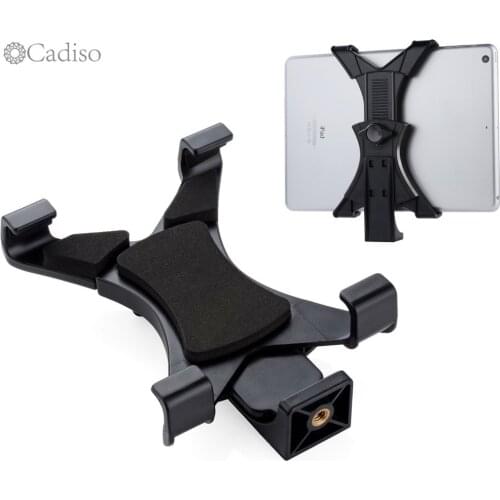 Cadiso Universal Tablet Tripod Holder Mount Adapter Clamp 12.5-20cm fit iPad Samsung Galaxy for Tripod Monopod Selfie Stick