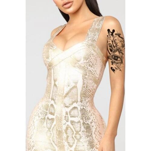 Waterproof Temporary Tattoo Sticker Black Eye of God Snake Geometry Totem Fake Tattoos Flash Tatoos Arm Body Art for Women Men