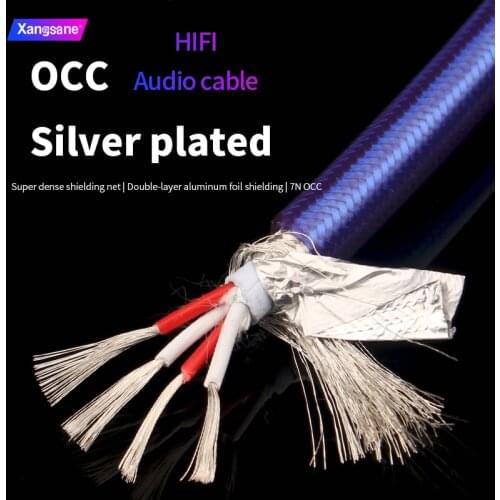 Xangsane SP-7001Ag7N four core OCC silver-plated bulk cable audio cable USB cable signal cable XLR connecting cable coaxial BNC