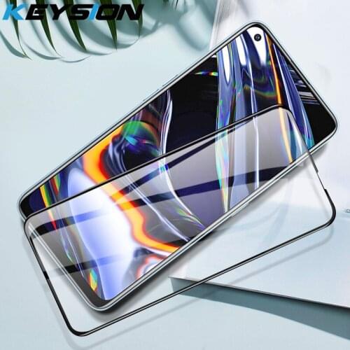 KEYSION Tempered Glass for OPPO A93 A73 A53 A33 A32 2020 A15 A15S Transparent Full Screen Protector Film for Realme Norzo 20 Pro