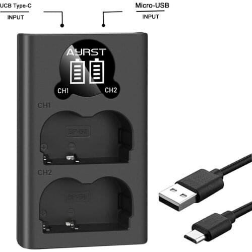 BP-511 BP-511A USB Dual Camera Charger For Canon EOS 300D 10D 20D 30D 40D 50D D30 D60 5D G6 battery