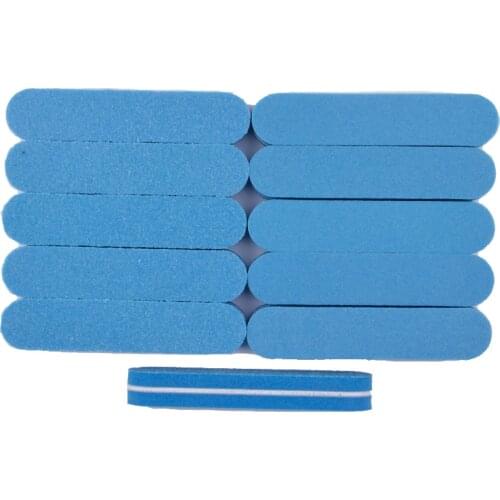 10Pcs Mini Nail Buffer pedicura Tools Blue Nails Art Files Buffer Professional Buffing Beauty limas para manicura Manicure Tools