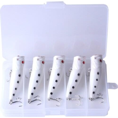 5pcs Boxed Fishing Lure Luminous Floating Artificial Fishing Tackle Lure Bass Carp Pike Bait