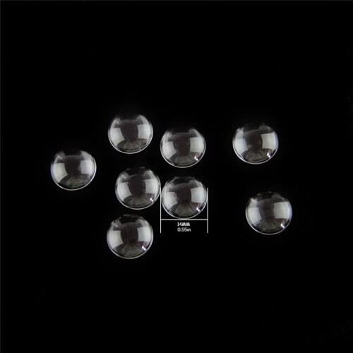 50pcs 14mm Round Glass Cabochon for DIY Charm pendant Necklace Jewelry Making Hot Sale
