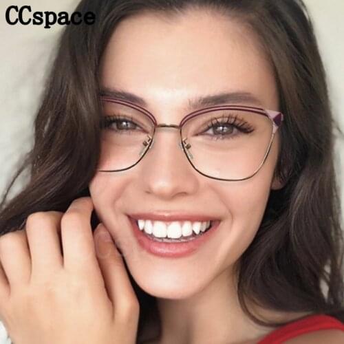 51113 Tr90 Plastic Titanium Womens Cat Eye Anti-Blue Light Glasses Frame Luxury Optical Fashion Computer Glasses