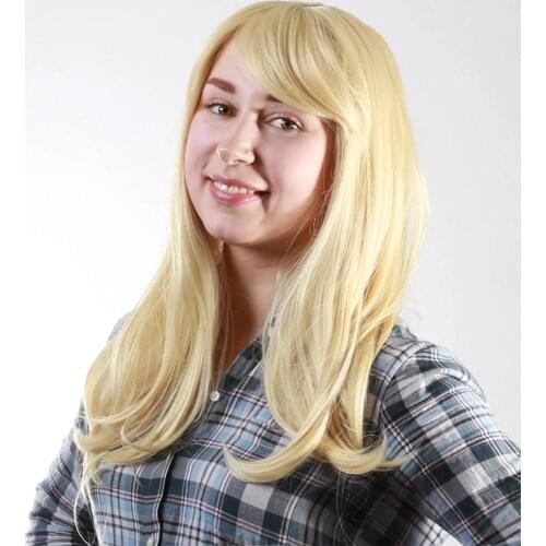 613 Blonde Wig Wavy Wig for White/Black Women Hair Wigs Heat Resistant Synthetic Wig Natural Fake Hair Romance Style