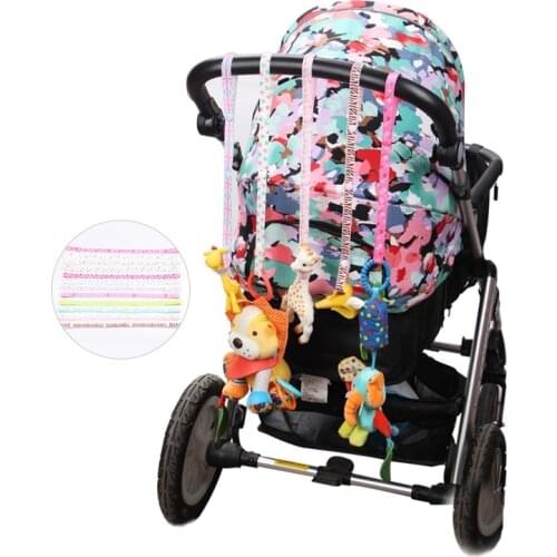 Baby Stroller Accessories Toys Teether Pacifier Bottle Anti-lost Chain Strap Holder Belt Colorful Pacifier Clip Anti-Drop Hanger