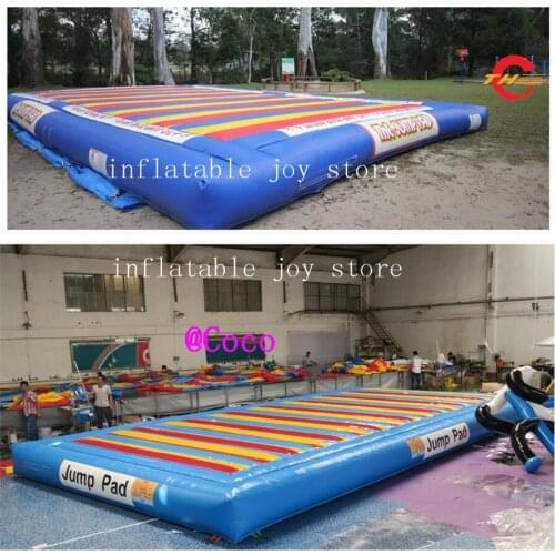Free air ship to door,custom big commercial PVC inflatable jump pad, bounce pad,inflatable jump mats for kids N adults