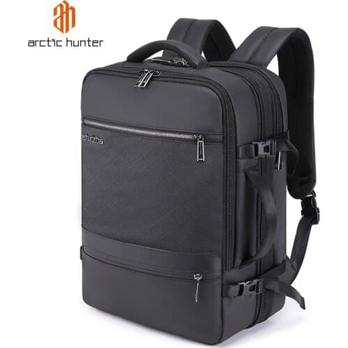 ARCTIC HUNTER Man Large Backpack Fit 17 Inch Business Travel Laptop Bag Male Waterproof Bagpack USB Charge Mochila Bags for Men