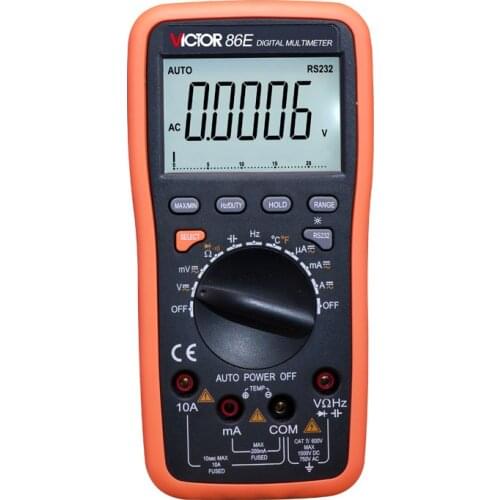 VICTOR victory multimeter VC86E 4 1/2 Digit Precision multimeter / frequency / capacitance / temperature with USB