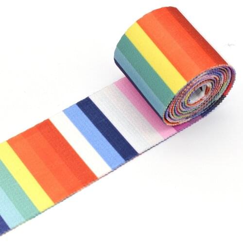 2" Colorful Retro pattern Smooth webbing Polyester Knapsack Strapping Ethnic Pattern Ribbon Sewing Accessories for Bag Strap