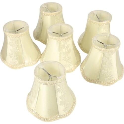 Home Art Decor Ripple Lamp Shades Crystal Wall Lamp Chandelier Fabric Lampshade Nordic Style Modern Lamp Cover for Pointed Bulb