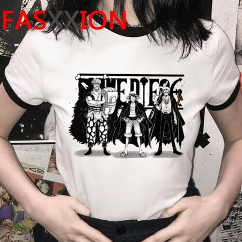One Piece t-shirt clothes men white t shirt couple clothes tumblr graphic tees harajuku summer top aesthetic couple clothes
