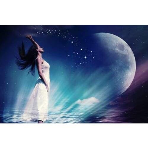 GLymg Sprinkle Fairy Dust Diamond Painting Kits For Adults Diy Diamond Embroidery Diamond 5D Diamond Painting Wall Arts Decor