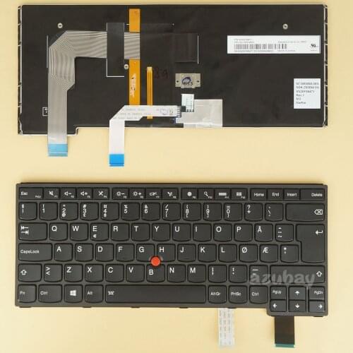 Norwegian Keyboard for Lenovo Thinkpad Yoga 14, Yoga 460, P40 Yoga, S3, 00HW820 00HW783 00UR257 00UR220 01AV137 01AV100, Backlit