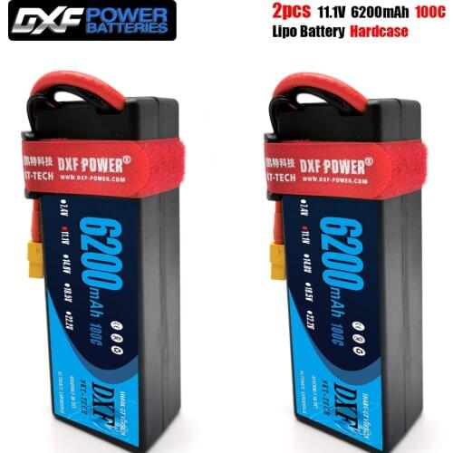DXF Lipo Battery 3S 11.1V 6200mah 100C-200C T Deans XT60 EC5 Hardcase For Car Truck salash 1/8 1/10 car buggy truggy offroad