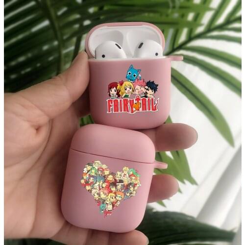 Cartoon Manga Fairy Tail Transparent TPU Bluetooth Earphone Airpods Cover for Airpods 2 Airpods1 Airpods pro 3