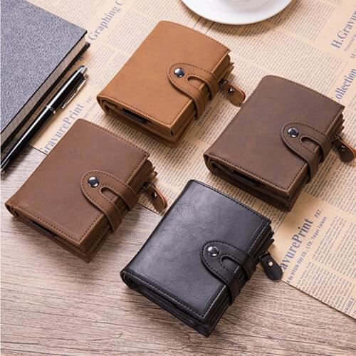 New Business Card Package RFID Protector Slim Credit Card Holder Wallet Aluminium Men Women Metal Wallet for Cards