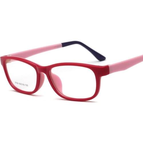 Lovely Kids Myopia Hyperopia Amblyopia Glasses Frames Boy Girl Kids' Nerd TR90 Flexible Children Plastic Memory Frames RX