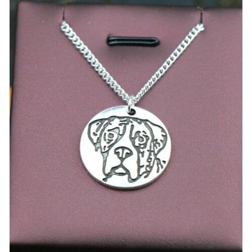 Handmade cartoon retro great dane necklace dog pet animal jewelry