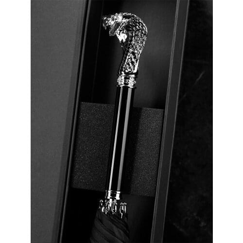 Black Business Umbrella Large Windproof Uv Protection Adult Luxury Fashion Umbrella Guarda Chuva Household Merchandises BD50YS