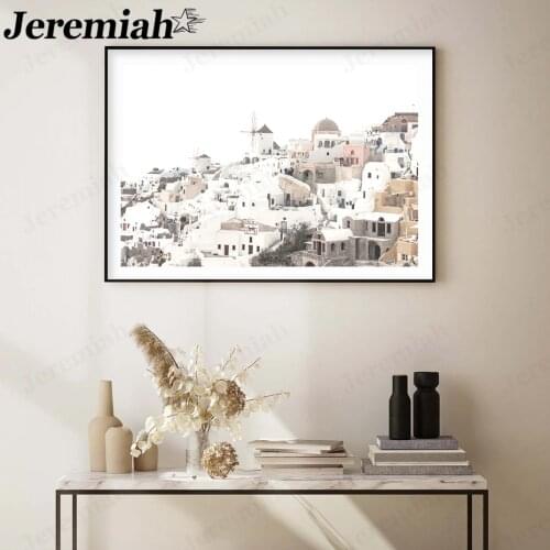 Nordic Sunset Landscape Canvas Poster Simple Architecture Painting Wall Art Modern Living Room Home Decoration