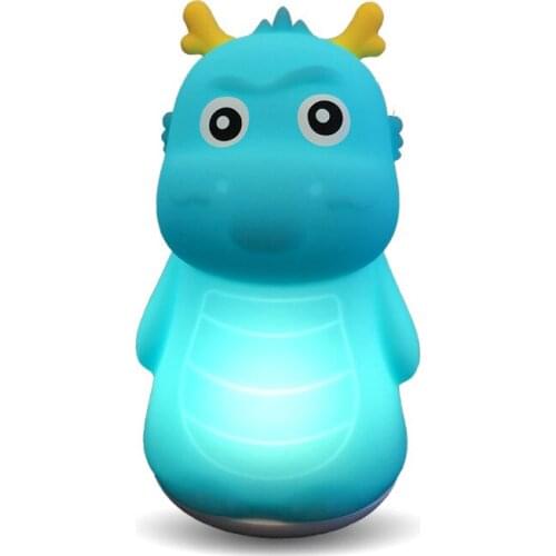 Rechargeable Silicone Dragon LED Night Light Touch Sensor Lightweight Baby Kindergarten Lights Childrens Bedroom Home Decor