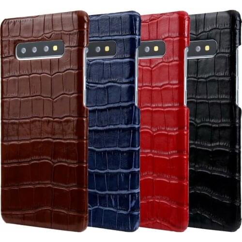 Slim Fashion Luxury Crocodile For Samsung Galaxy S9 S10e S10 Plus Note 9 10 Plus Drop Protection Shell