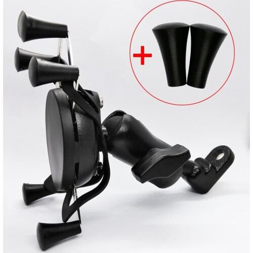 Universal Scooter Mirror Rear View Mount Phone Holder Clamp Stand with Free Texel Webgrip Band for 4-6 inch Cell Phone and GPS